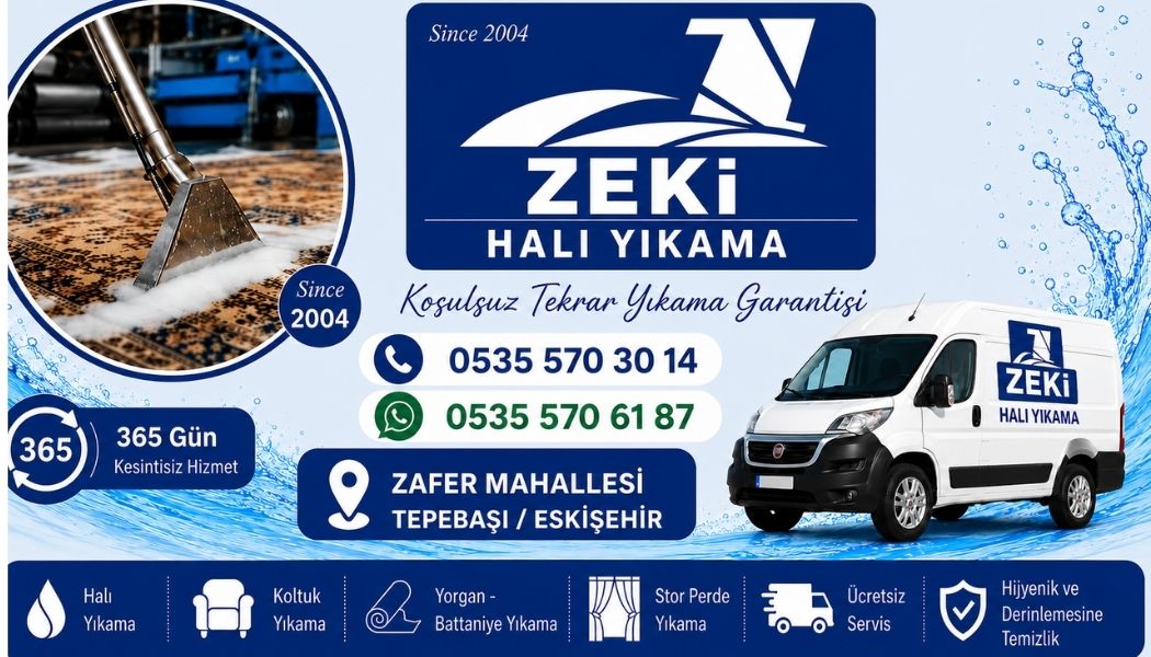 Tepebaşı Zafer Mahallesi Halı Yıkama Hizmetleri
